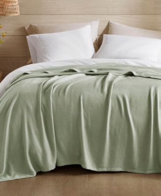 Madison Park Lightweight Breathable Natural Cooling Blanket, Full/Queen - Sage Green, Full/Queen