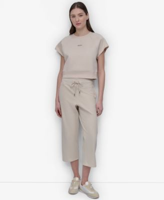 Women's Mini Stud Logo Short Sleeve Cropped Top