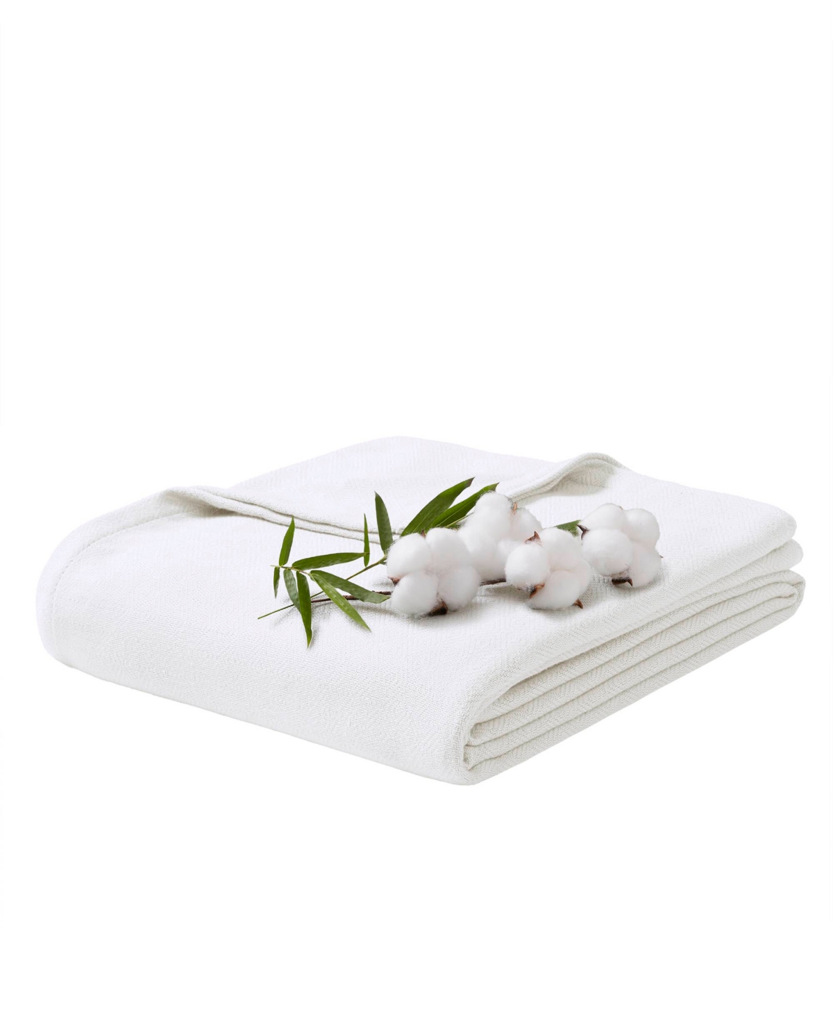 Madison Park Lightweight Breathable Blanket, Twin In White