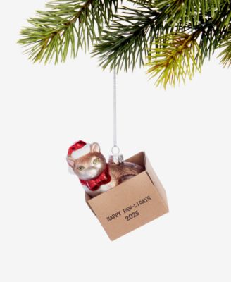 Holiday Lane - Pets Cat in Box Ornament