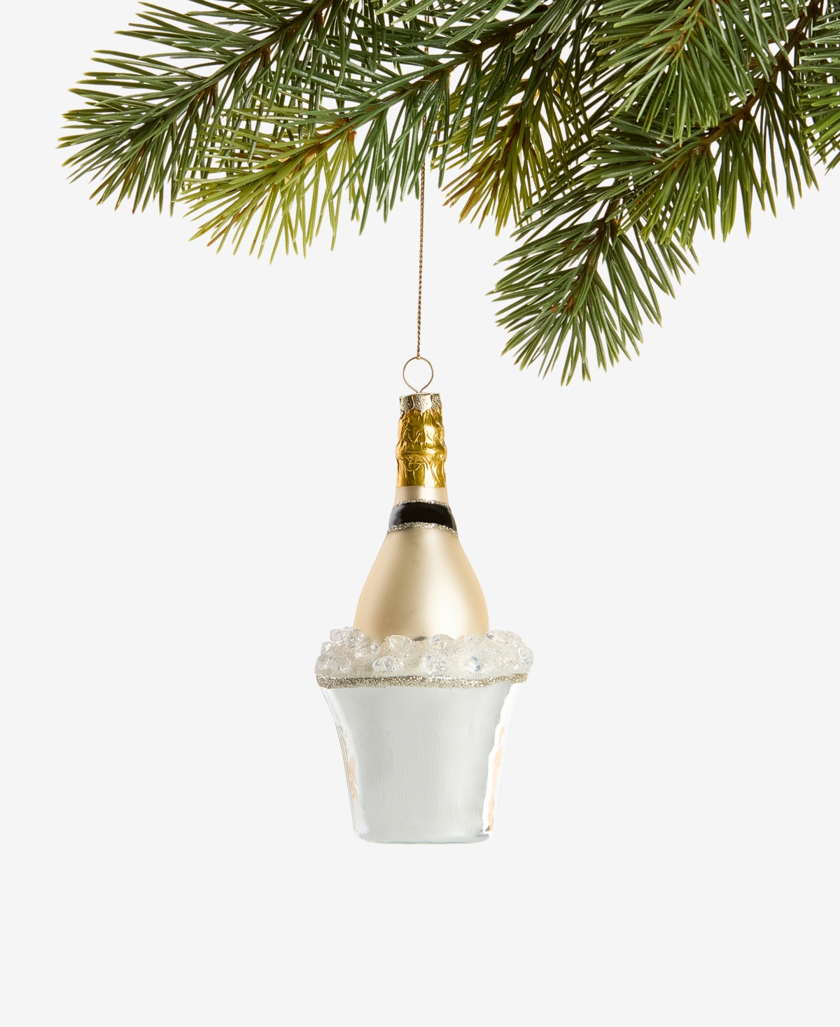 Holiday Lane Spirits Champagne On Ice Ornament, Macy's Exclusive In Multi