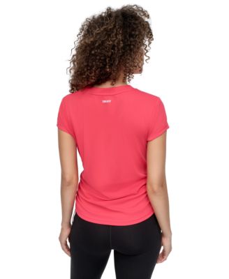 Sport Women's Crewneck Short-Sleeve Side-Ruched Top