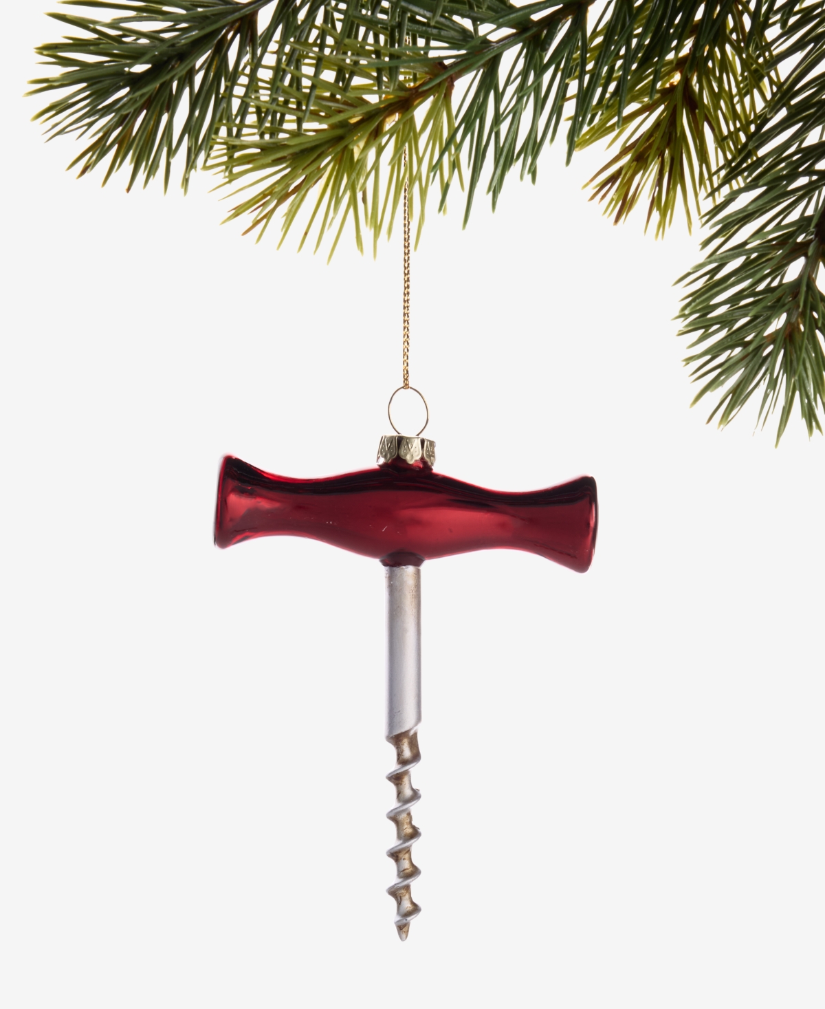 Holiday Lane Spirits Glass Bottle Opener Ornament, Macy's Exclusive In Red