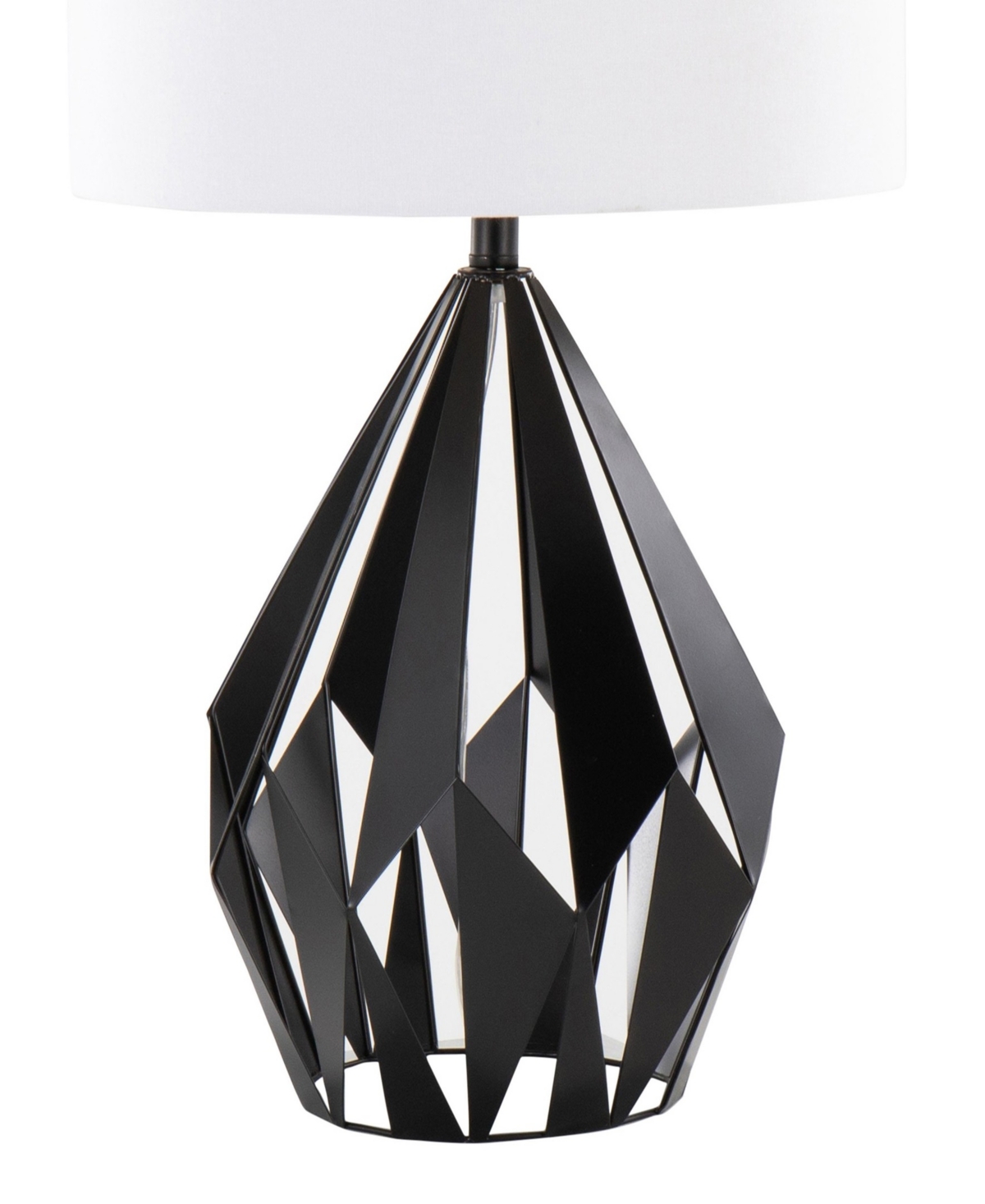Lumisource 28" Metal Geome Tri Contemporary Table Lamp, Set Of 2 In Black