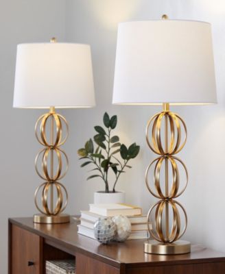 29" Metal Linx Contemporary Table Lamp, Set of 2
