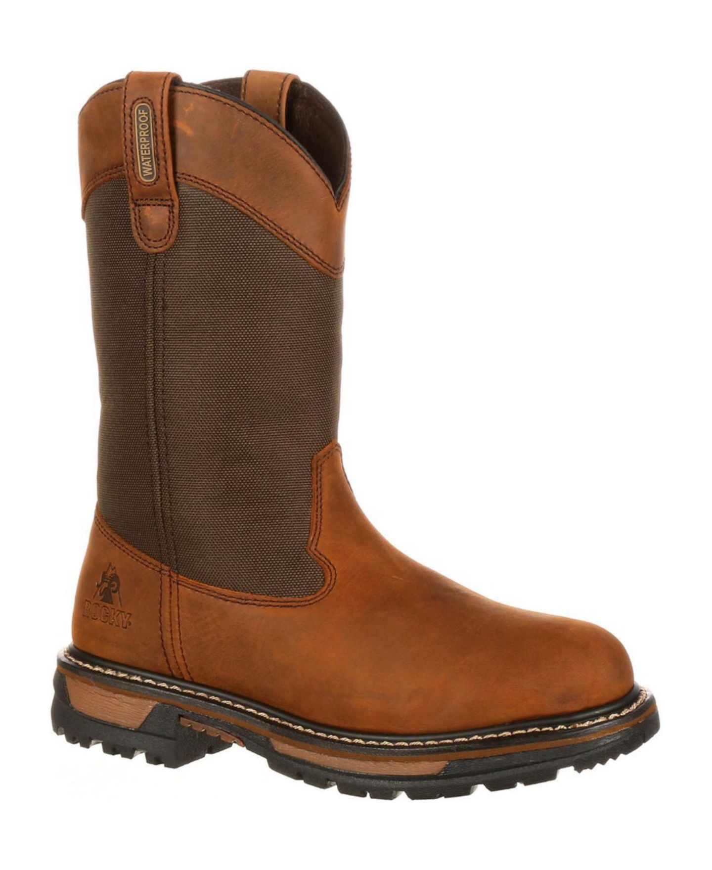 Мужские ботинки ROCKY Original Ride 200G Insulated Waterproof Wellington Boot, цвет: Коричневый — фото 1
