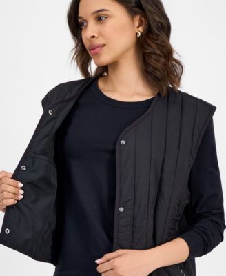 Women's Stand-Collar Zip-Front Vest