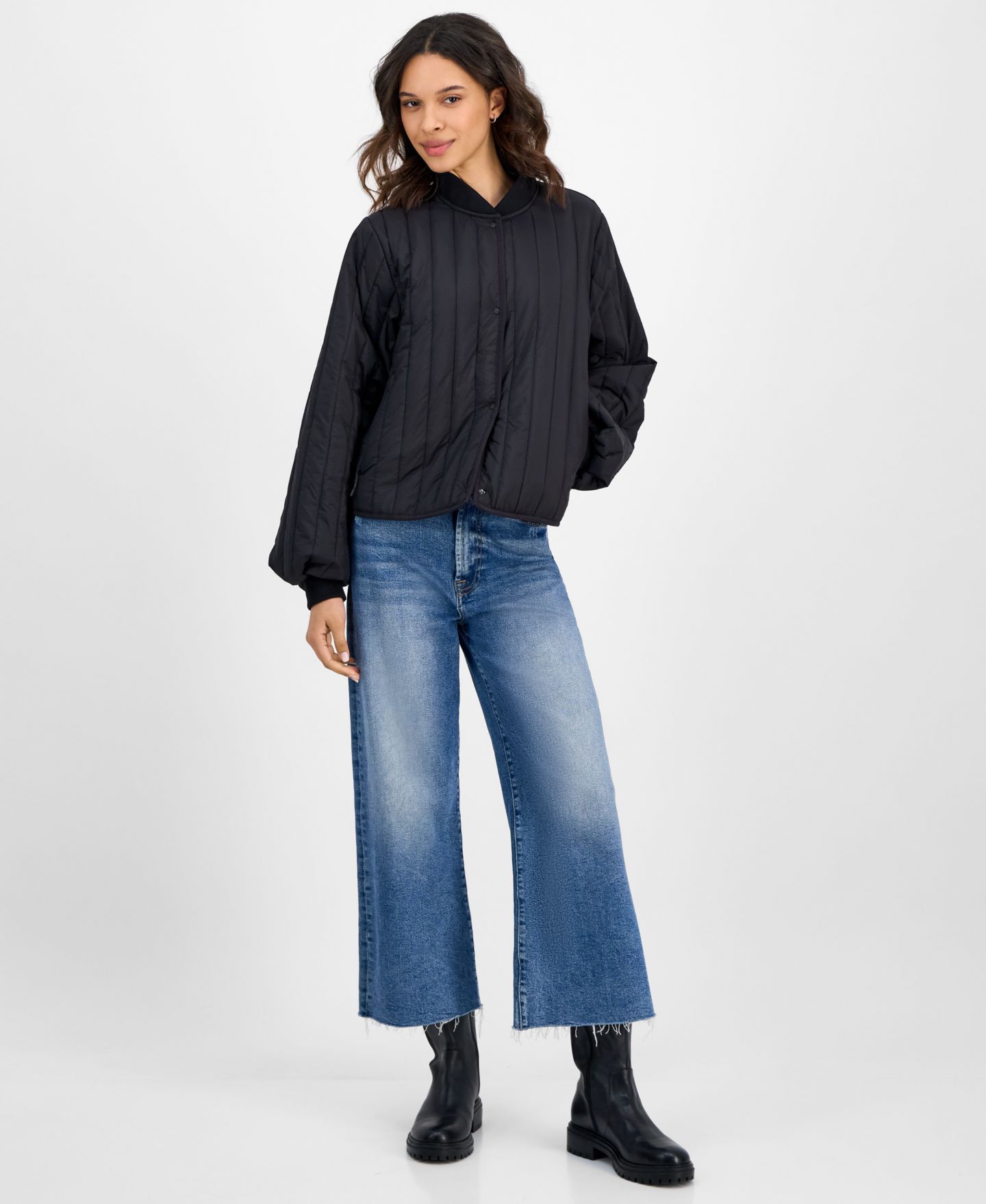 Женская куртка Rains Stand-Collar Bomber, цвет: Чёрный — фото 3