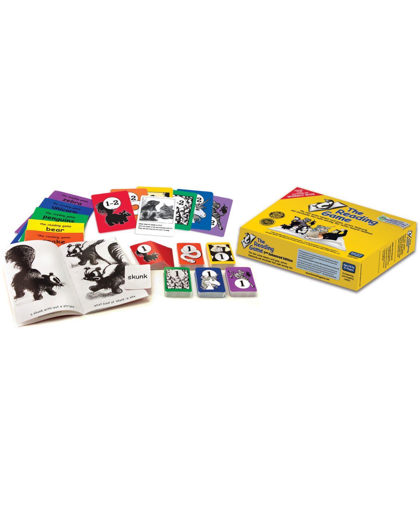 Детская карточная игра The Reading Game 2nd Edition Memory Word Card Games — фото 1