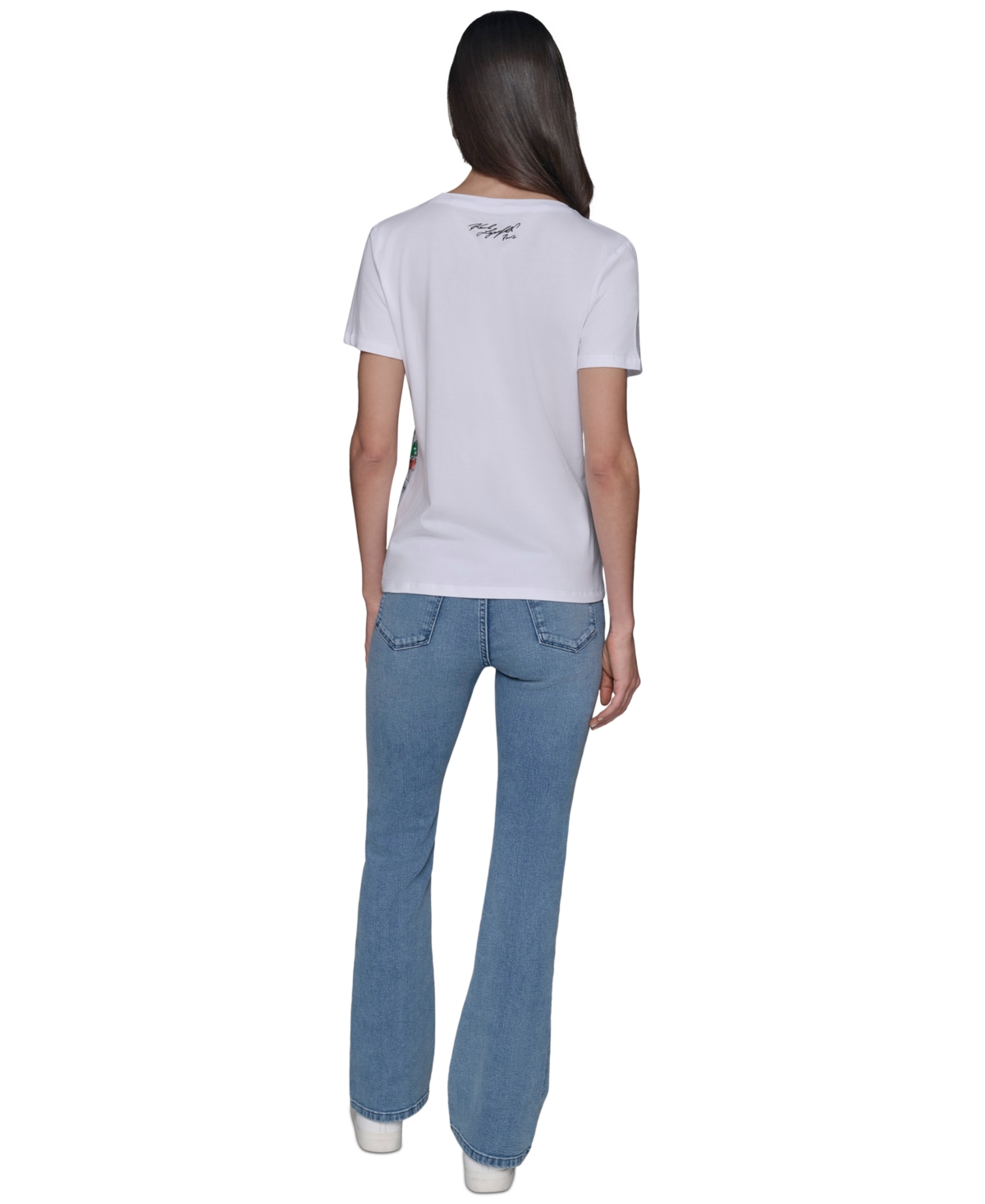 Karl Lagerfeld Petite Sailing Choupette Crewneck Tee