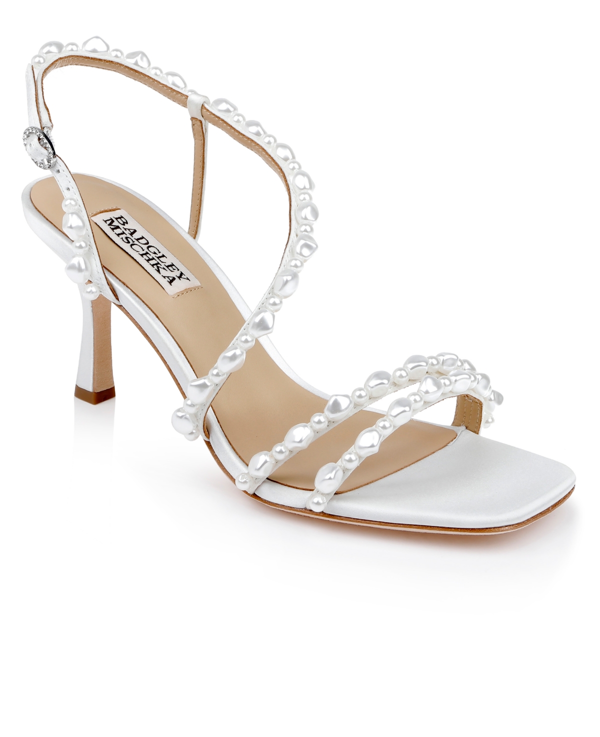 Badgley Mischka Collection Gretta Slingback Sandal In White