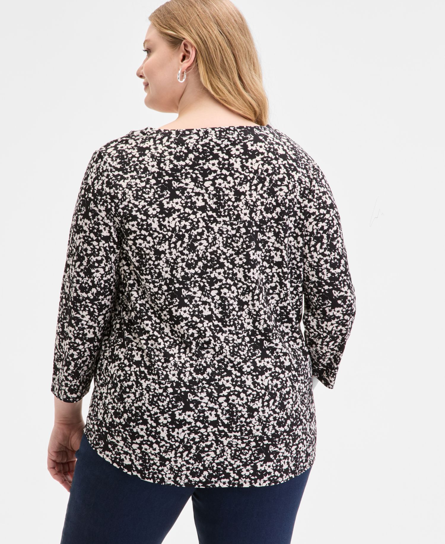 Plus Size Floral-Print Top