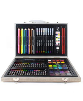 Watercolor Draw Sketch Wood Art Set, 88 Pieces
