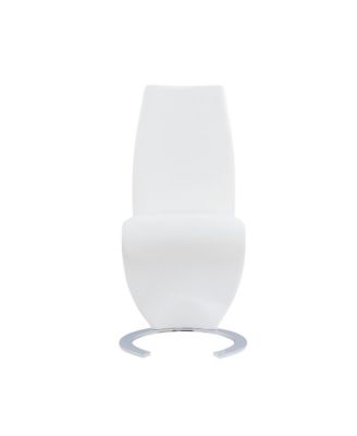 Faux Leather Dining Chairs Set of 2 Upholstered Parsons Style for Home or Office