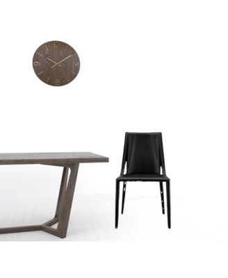 Faux Leather Dining Chair with Armless Design for Kitchen or Dining Room