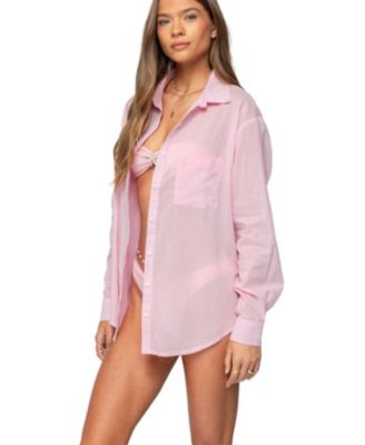 Women's Kellen Oversized Cotton Button Up Shirt