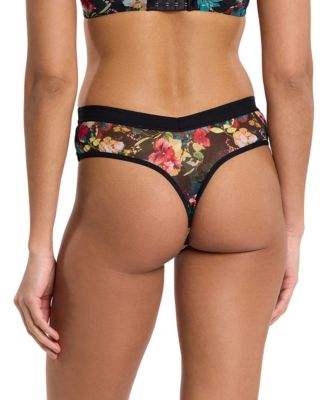 Women's Mesh High Cut Thong