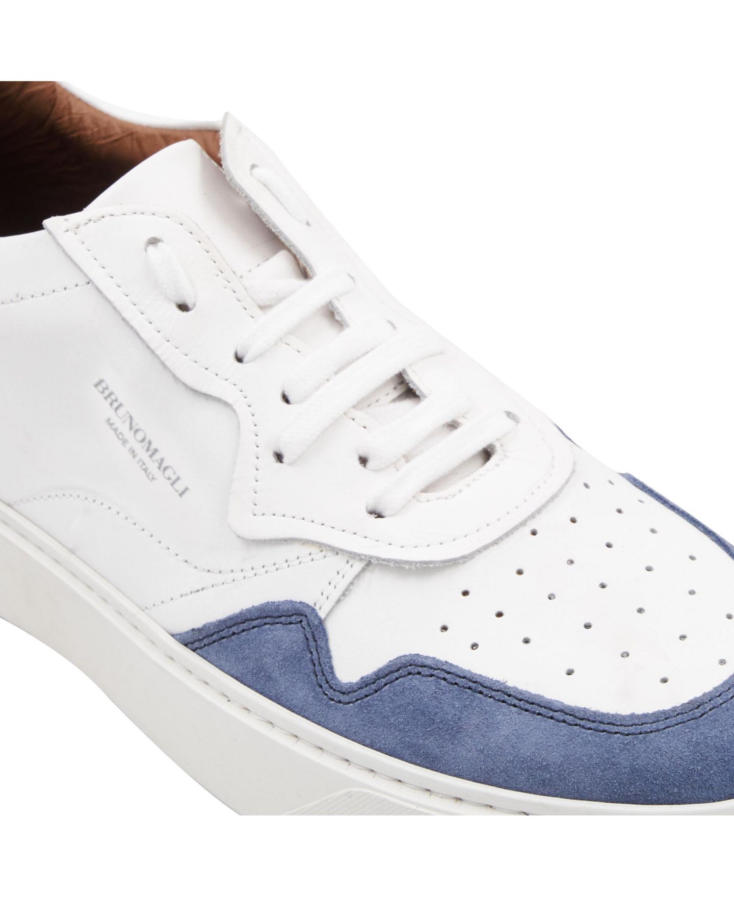 Мужские кроссовки Bruno Magli Dezi Lace Up, цвет: Белый / Синий — фото 6