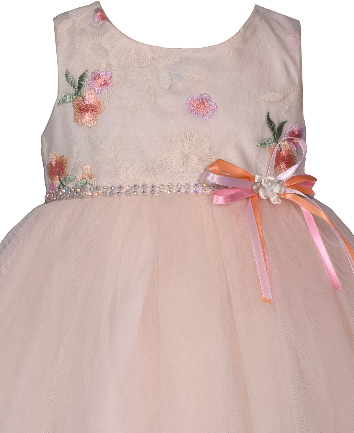 Bonnie Baby Baby Girls Embroidered Ballerina Dress