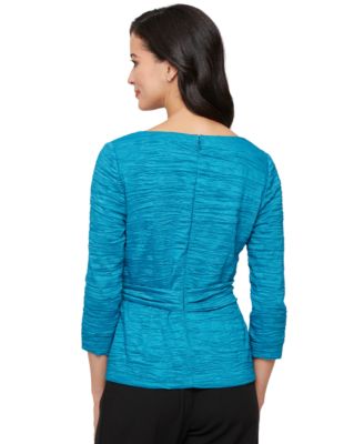 Женская блузка из тафты с квадратным вырезом и завязкой на талии от Alex Evenings 