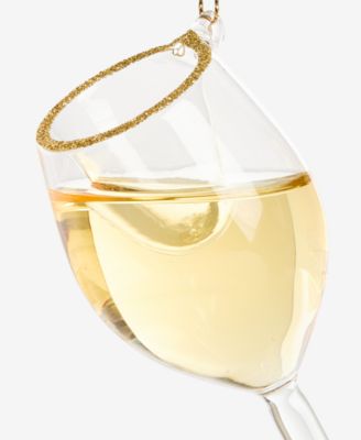 Spirits White Wine Glass Ornament, Macy's Exclusive 
