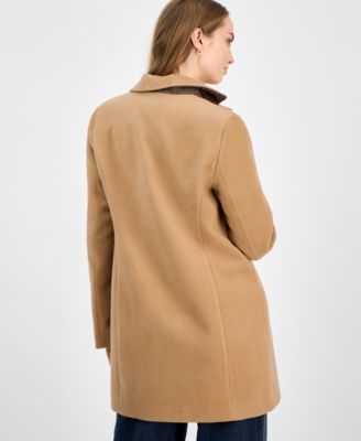 Juniors' Single-Breasted Walker Coat