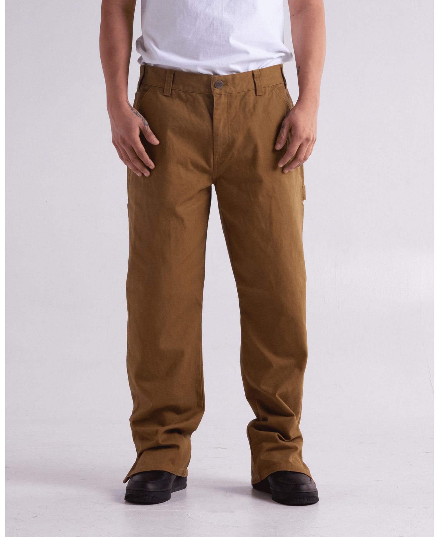Men's Canvas Carpenter Zip Leg Pants