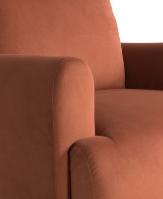 35.3" Velvet Kyoto Accent Chair