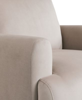 35.3" Velvet Kyoto Accent Chair