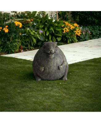 Adorable Chubby Rabbit Garden Statue for Decorative Garden Accents