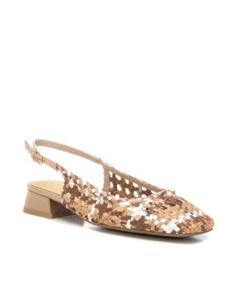 Carmela Leather Women's Slingback Braided Sandals By XTI