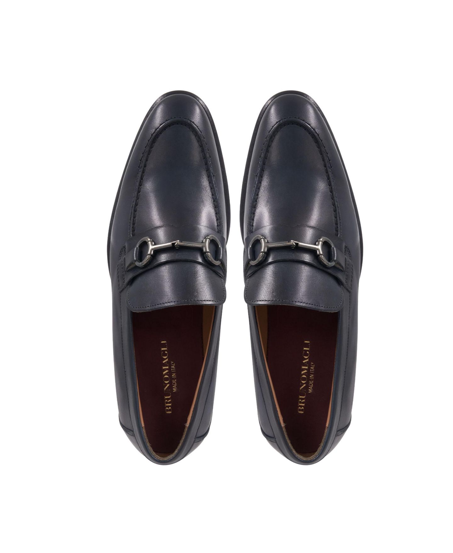 Мужские туфли Bruno Magli Alessandro Slip On, цвет: Синий — фото 5