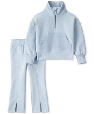 Carter's - Toddler Girls 2-Pc. Quarter Zip Pullover & Pants Set