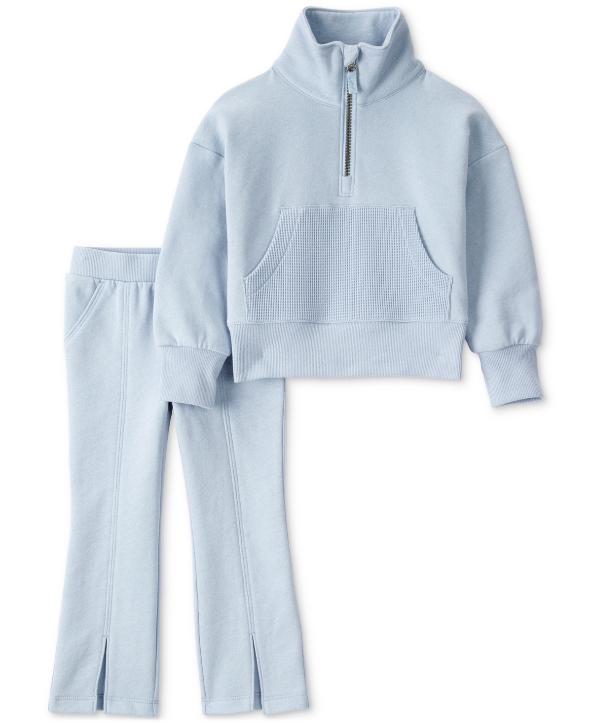 Carter's Toddler Girls 2-pc. Quarter Zip Pullover & Pants Set In Blue