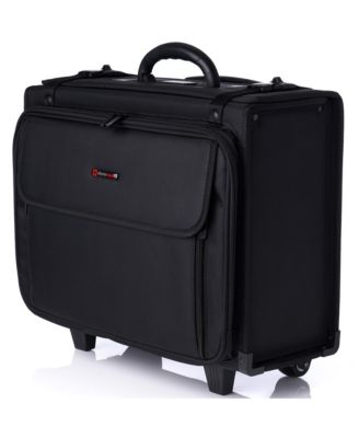 Rolling Briefcase Wheel Catalog Hard Case Laptop Bag Lawyer Attache