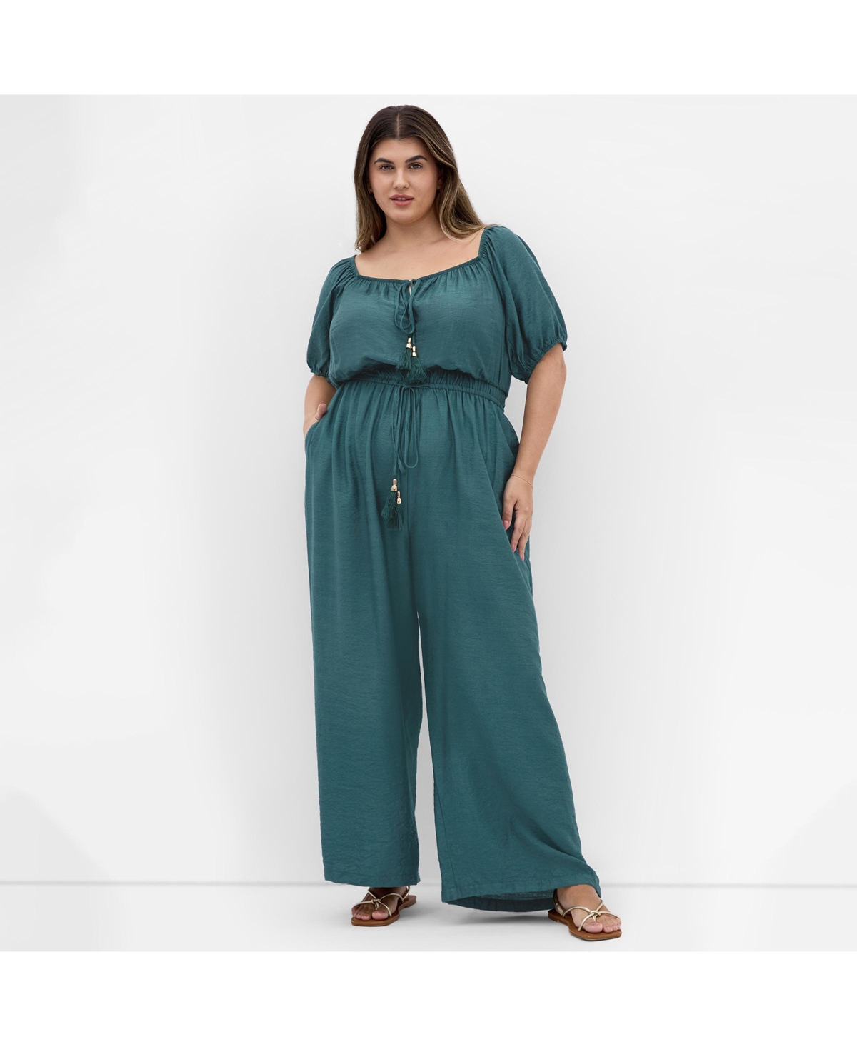 Plus Size Erica Jumpsuit - Cinnamon