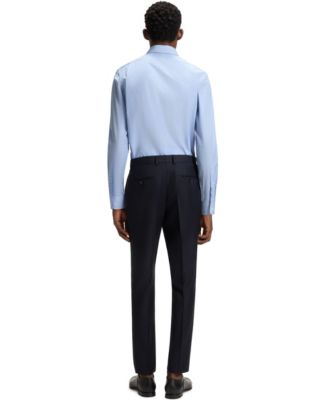 Мужская приталенная рубашка из поплина Hugo Boss BECKHAM x BOSS