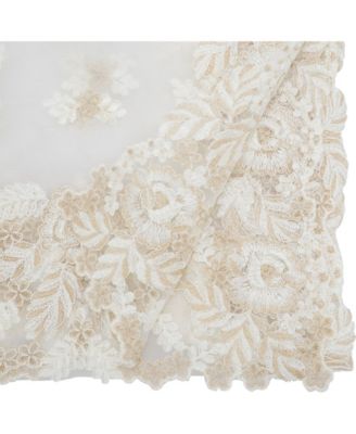 Threaded Lace Net Table Runner, 15" x 72"