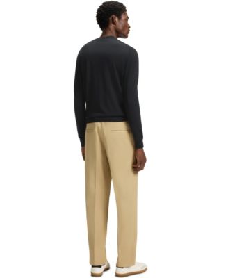 Мужской свитер из натуральной шерсти обычного покроя от Hugo Boss BECKHAM x BOSS