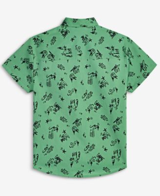 Little & Big Boys Printed Cotton Shirt, Exclusively at Macy's