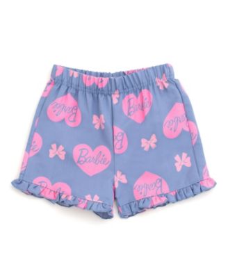 Toddler Girls Peplum T-Shirt and Shorts Outfit Set