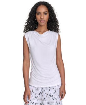 Calvin Klein - Petite Cowlneck Sleeveless Top