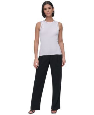 Миниатюрный вязаный свитер DKNY на бретелях