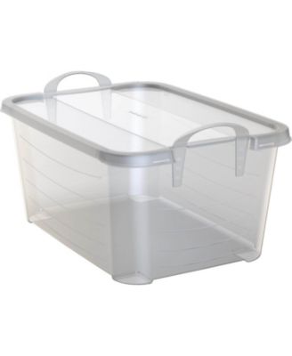 Life Story Clear Stackable Closet & Storage Box 55 Quart Containers, (6 Pack)