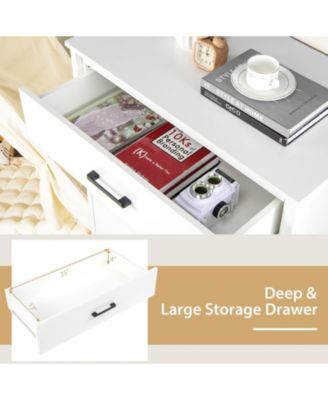 Modern 5 Drawer Chest Storage Dresser Cabinet with Metal Handles