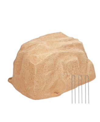 Outdoor Polyresin Landscape Rock Septic Cover with Stakes