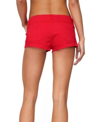 Women's Studded Belt Denim Micro Shorts