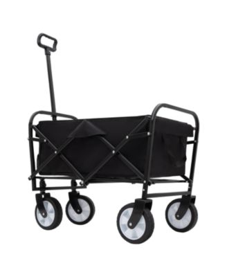 Foldable Wagon Cart with Liners Camping, Utility, Grocery