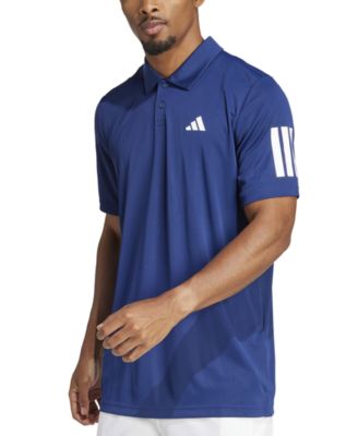 adidas - Men's Club Three Stripes Short Sleeve Performance Tennis Polo Shirt