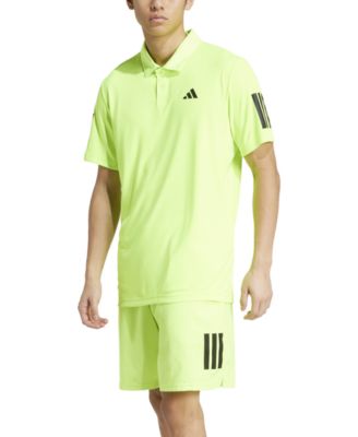 Men's 3-Stripes Short Sleeve Performance Club Tennis Polo Shirt